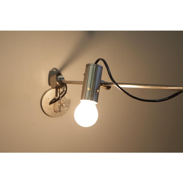 Mid-Century Modern Model 1144 Wall Lamps by Tito Agnoli for O-Luce, 1950s, Set of 2 For Sale - Image 3 of 15