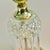 Vintage Faceted Glass Accent Lamp With Brass Base – Hollywood Regency Style For Sale In Miami - Image 6 of 9