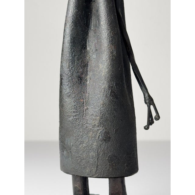 Salvino Marsura, Brutalist Sculpture of Monk with Book, 1970s, Iron For Sale - Image 16 of 18