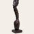 Vintage Modernist Carved Hardwood Female Figure, Southeast Asian Decorative Floor Sculpture, Mid to Late 20th Century For Sale - Image 9 of 15