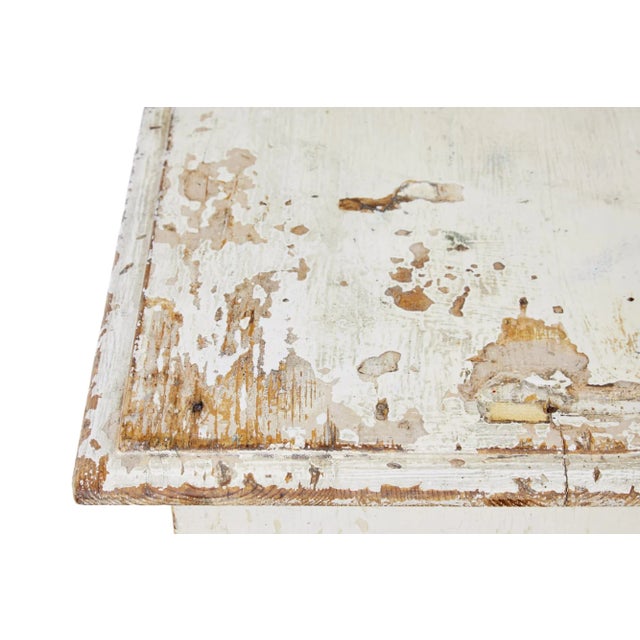 White 19th Century Swedish Rustic Painted Pine Dresser Base For Sale - Image 8 of 9