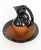 A striking signed pottery pitcher and basin set by North Carolina potter Kenneth George, part of the historic Cole family...