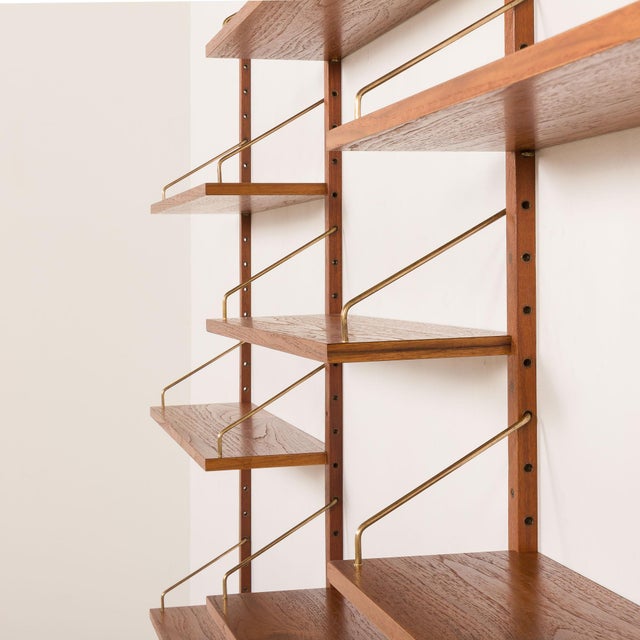 Wood Mid-Century Danish Teak Shelving Unit, 1960s For Sale - Image 7 of 13