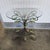 Vintage Wrought Iron and Ceramic Floral Table sold as found in vintage condition showing normal signs of wear commensurate...