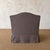 2020s Kosa Armless Chair Slip Covered in 100% Pure Belgian Linen- Bark For Sale - Image 5 of 8