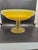 Mid-Century Modern Vintage Canary Yellow Milk Glass Uranium Pedestal Compote For Sale - Image 3 of 5