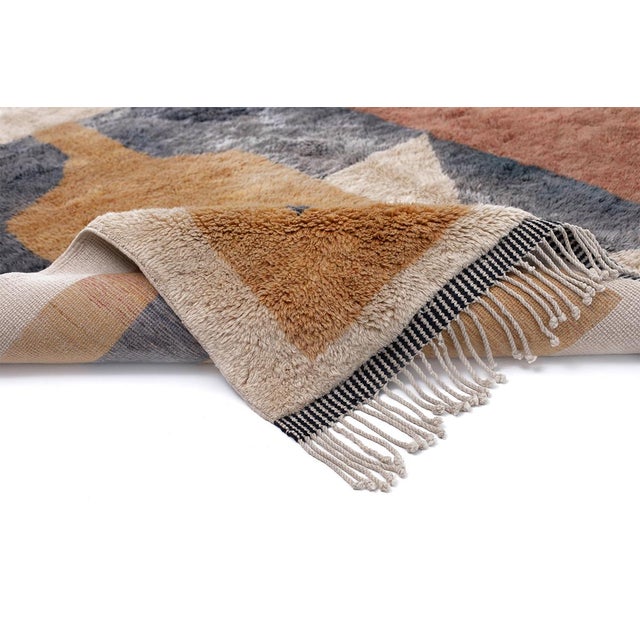 Premium Hand-Knotted Moroccan Wool Rug | 11'7" X 8'7" | One of a Kind For Sale - Image 4 of 10