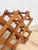 Mid 20th Century Vintage Danish Modern Collapsible Teak Ten Bottle Wine Rack Danish Modern Bar Piece For Sale - Image 5 of 7