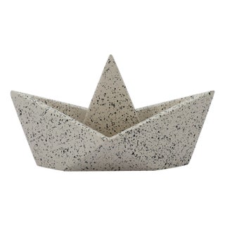 Gabby Speckled Cream Sailboat Catchall For Sale