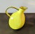 2010s Anthropologie Bright Yellow Pitcher Black Accented For Sale - Image 5 of 5