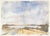 20th Century School, River Landscape Scene, Watercolor and Gouache on Paper, signed "P Kreft (?)" lower right, wood frame....