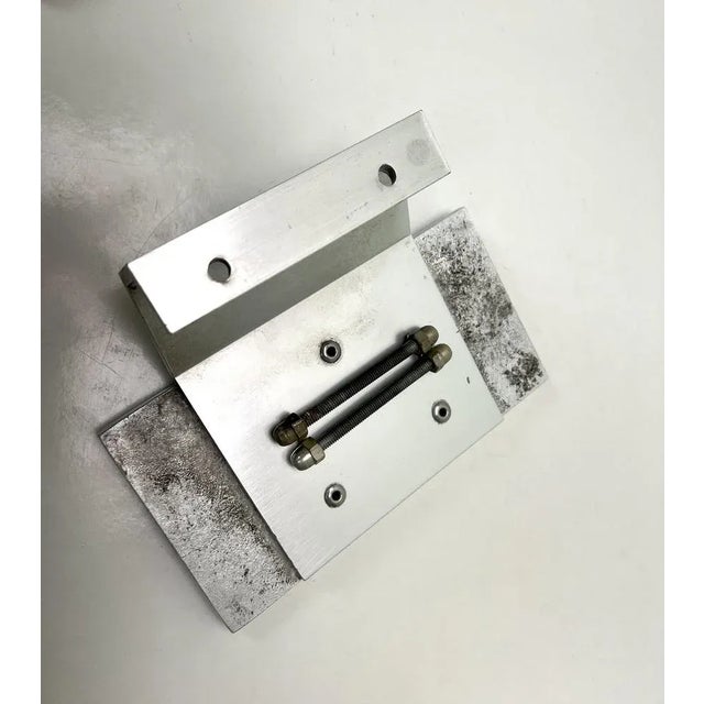 Brutalist Metal Door Handle with Relief Pattern, 1970s For Sale - Image 11 of 12