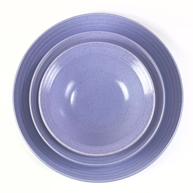 Mikasa Rare Lilac Terra Stone Dinner Set by Mikasa, Style No Cn211 - Place Settings for 10 / 40 Pieces For Sale - Image 4 of 15