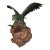 Monumental 20th Century Chinese Spinach Jade Carved Eagle on Naturalistic Base For Sale