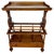 Victorian 1930s Victorian Walnut Canterbury Magazine Rack with Tray Top For Sale - Image 3 of 10