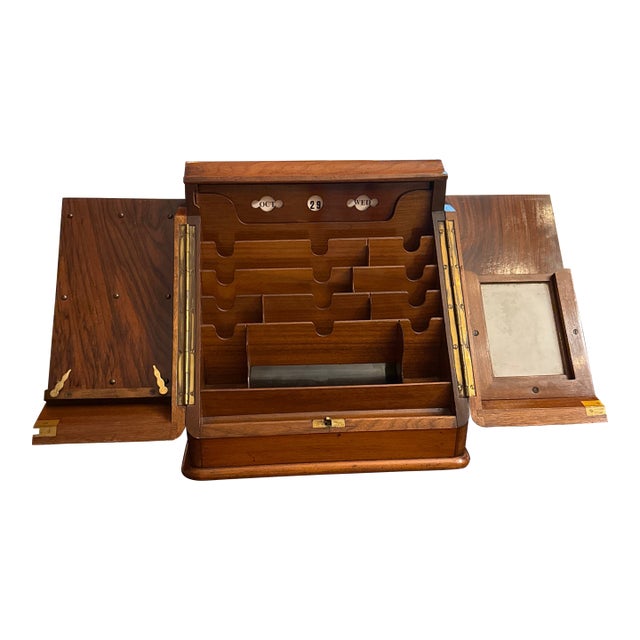 The perfect accessory for your desk, this exceptional quality, mid-19th century, British Burled walnut and solid walnut...