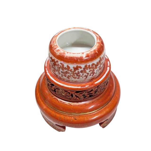 Mid 19th Century Meiji Period Japanese Kutani Porcelain Koro and Kylin Dog Globular Cover For Sale - Image 12 of 12
