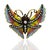 18K Enamel Wasp pin with approximately 1.00 carats of diamonds and ruby eyes. 10.89 grams