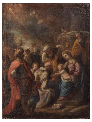 Nativity of Jesus, 18th Century, Oil on Canvas