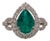 Gia Certified 2.08cts Colombian Emerald Diamond Ring in 14k Gold | Pear 10x8mm, Size 6.75 For Sale