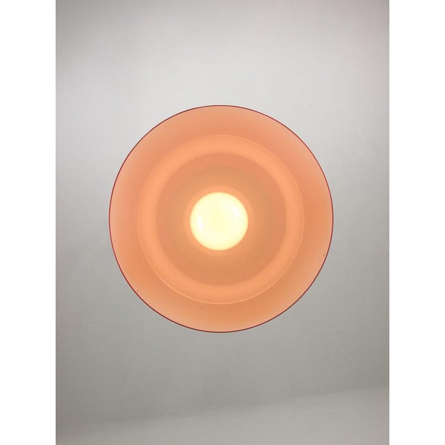 Big Space Age Red Pendant Lamp from Guzzini, 1960s For Sale - Image 11 of 18