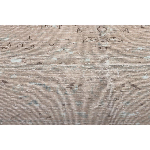 Mid 20th Century Mid 20th Century Distressed Vintage Persian Rug, 6'4 X 9'7 For Sale - Image 5 of 10