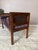 1950s Vintage Mid-Century Modern Tufted Cane Back Bench For Sale - Image 9 of 11