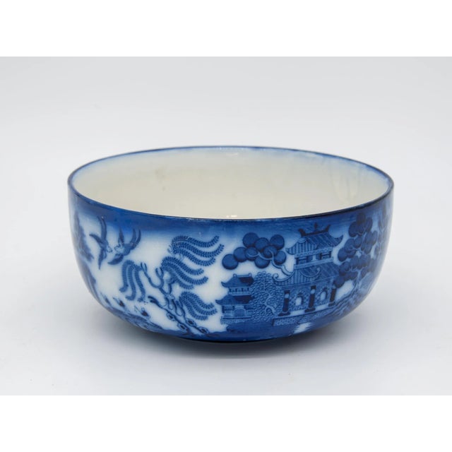Early 20th Century Willow Flow Blue Bowl For Sale - Image 10 of 10