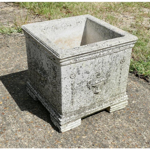 Large Square Garden Planter, 1960 For Sale - Image 4 of 8