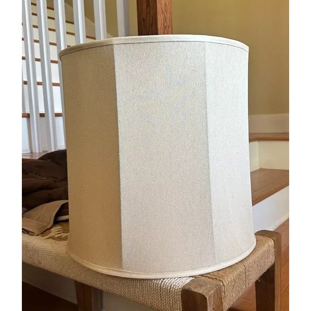 Chinese Form Brass Lamp in the Style of James Mont For Sale - Image 11 of 11