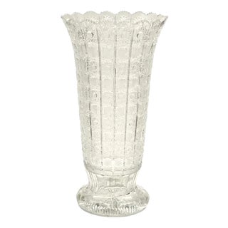 20th Century Crystal Vase, 1890s For Sale