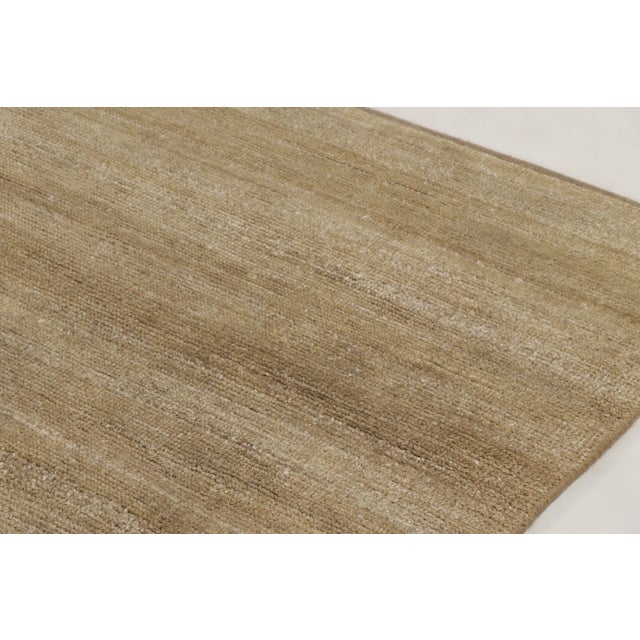Rug & Kilim Oversized Contemporary Textural Sari Silk Rug in Beige by Rug & Kilim, India For Sale - Image 4 of 10