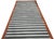 Textile Handmade Cotton Area Rug, Vegetable Dyed, Sky Blue, Gray and Terracotta Striped Dhurrie -8'x12' For Sale - Image 7 of 13