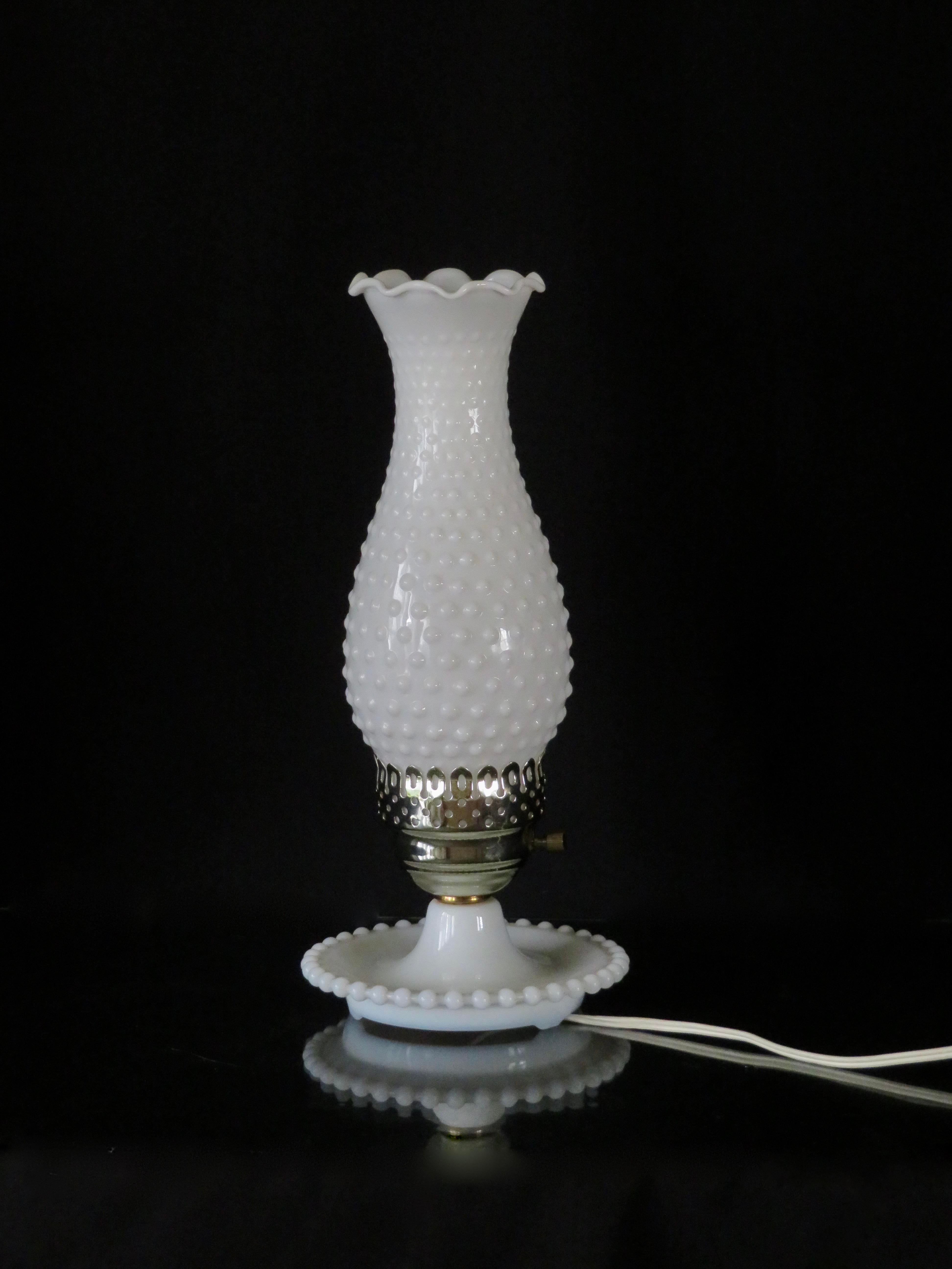 modern hobnail lamp