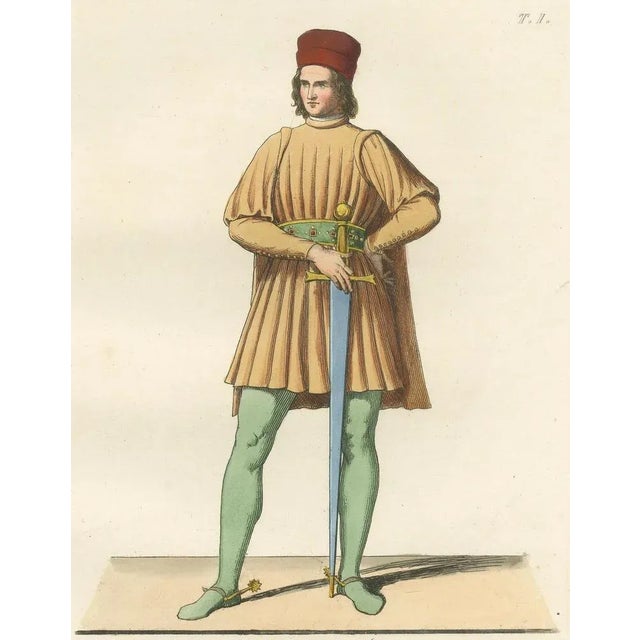 Renaissance Portraits of the Lord of Rimini and Vitelleschi and Duchess, 1845, Paper, Set of 3 For Sale - Image 3 of 10