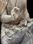 Antique Chinese Polychrome Wood Buddha on Double Lotus Base Large 42” For Sale - Image 9 of 10