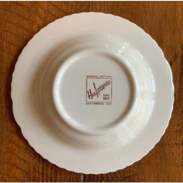 Mid 20th Century Vintage Fontainebleau Hotel Miami Beach Ashtray — Harker Pottery Rope‑Rim Hotelware, Mid‑Century Resort Souvenir, Palm Beach Regency Bar Cart Decor For Sale - Image 5 of 8