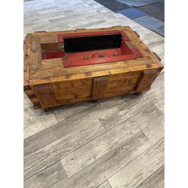 Vintage Coffee Table with Glass, 1920s For Sale - Image 4 of 11