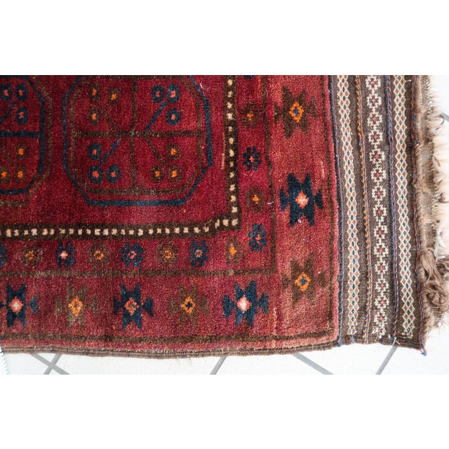 1950s, Handmade Vintage Afghan Baluch Rug 2' X 3.5' For Sale - Image 4 of 13