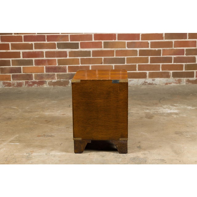 English 19th Century Bissitt & Brunton LTD Campaign Chest with Two Drawers For Sale - Image 10 of 12