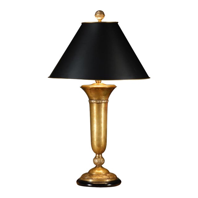 Wildwood Cedric Brass Table Lamp For Sale