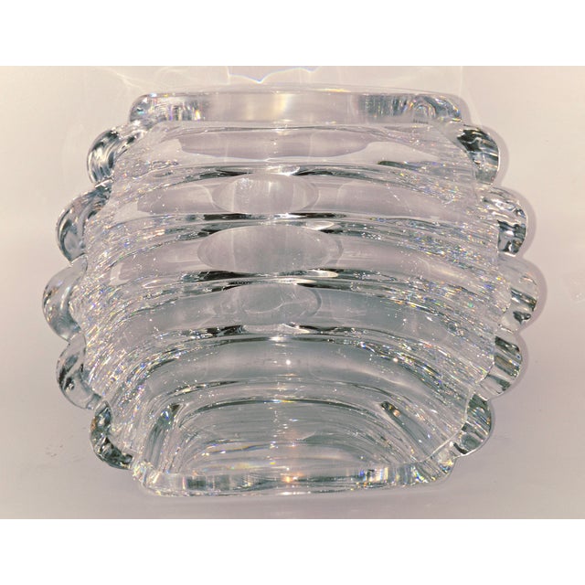 Goran and Ann Warff Goran Wärf for Kosta Boda — Sculptural Swedish Art Glass Vase/Bowl For Sale - Image 4 of 5