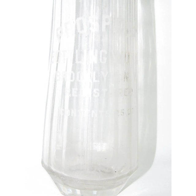 Art Deco Seltzer Bottle Clear Glass Prospect Bottling Works Brooklyn Ny For Sale - Image 10 of 11