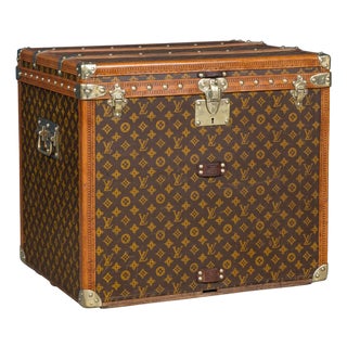 Antique Hat Trunk in Monogram Canvas from Louis Vuitton, France, 1910 For Sale