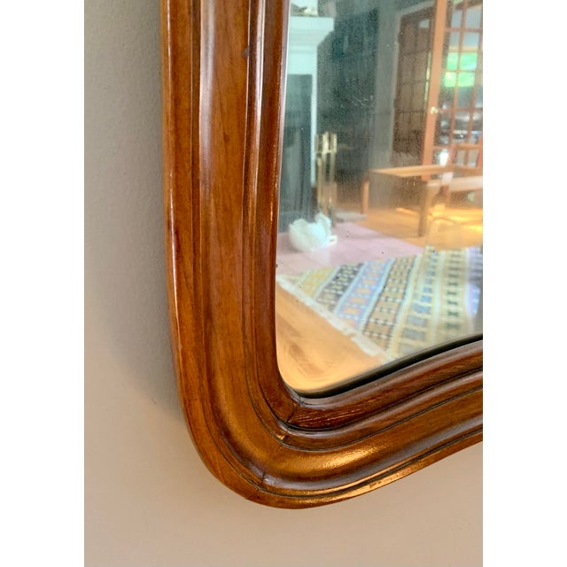 MidCentury White Furniture Co. of North Carolina Walnut Mirror Chairish