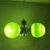 Metal Space Age Green Glass and Chromed Pendant Light, 1970s For Sale - Image 7 of 15