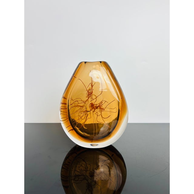 Model 8316 Art Glass Vases & Ashtray Collection by Petr Hora for Škrdlovice, Czechoslovakia, 1983, Set of 3 For Sale - Image 15 of 18