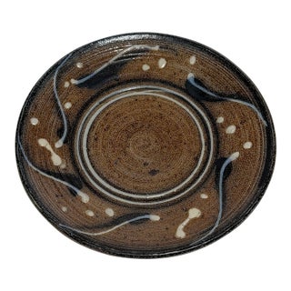 Vivika and Otto Heino Studio Pottery Bowl / Plate 8.75" For Sale