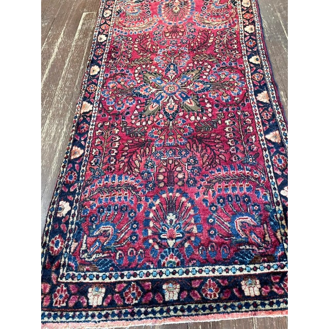 Antique Persian Sarouk Rug For Sale In Chicago - Image 6 of 9