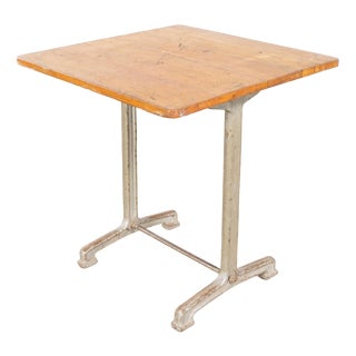 Vintage Bistro Dining Table, 1940s For Sale